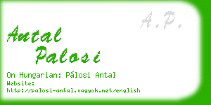 antal palosi business card